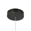 Tytanowa lampa wisząca okręgi LED nowoczesna uniwersalna minimalistyczna ściemnialna na pilota CIRCLE ST-8848-60+80 black Step Into Design